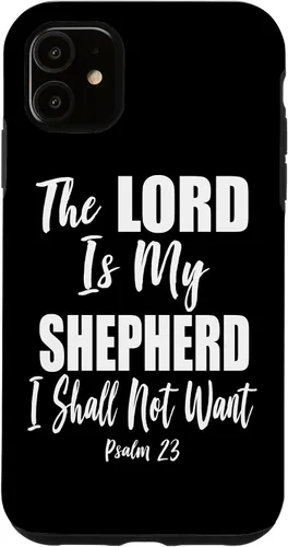 Vista 8 de The Lord is My Shepherd - Funda con versículo bíblico cristiano para iPhone 17