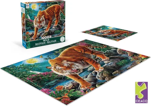 Vista 8 de Ceaco - Wild - Night Tigers - Rompecabezas de 1000 piezas