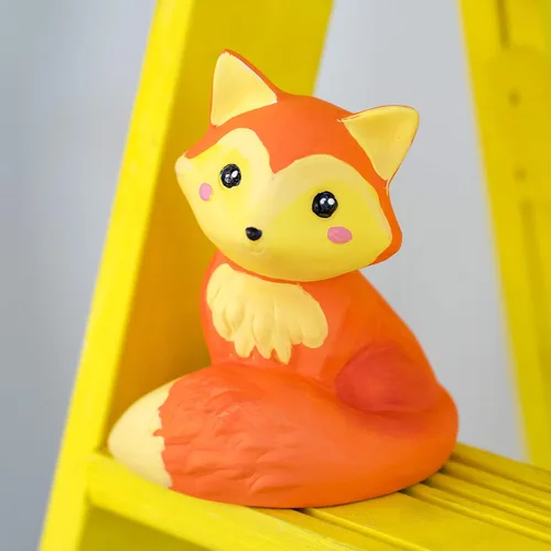 Vista 5 de Creative Roots Pinta tu propio zorro, zorro de bricolaje, juego de pintura para niños, creatividad para niños, kit de pintura de cerámica