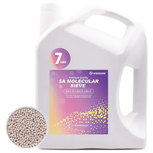 Vista 2 de Wisesorb - Perlas desecantes de tamiz molecular 5A de 3.17 KG, deshumidificadores dessecantes reutilizables absorbentes de humedad