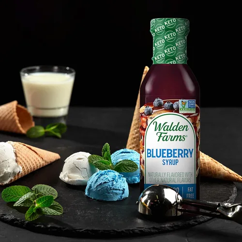Vista 4 de Walden Farms Paquete Variado de Jarabe – Arándano y Fresa – Cero Calorías, Sin Azúcar, Bajo en Carbohidratos, Apto para Keto, Sin Gluten, Vegano