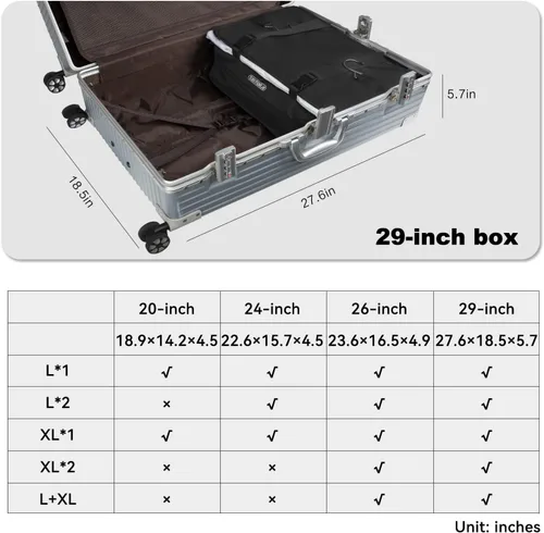 Vista 70 de TABITORA - Estantería portátil y plegable de gran capacidad con ganchos para colgar, ideal como almacenamiento para viajes