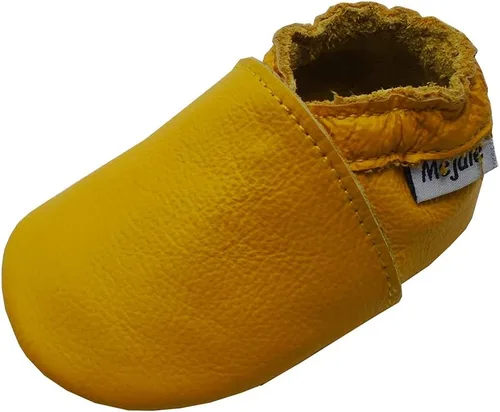Vista 7 de Mejale - Zapatos de bebé, para niños pequeños, con suela suave de cuero, estilo mocasín, para pre-caminantes Beige