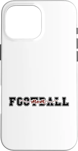Vista 19 de Proud Football Mom Game Day Varsity Script Style Case for iPhone 17