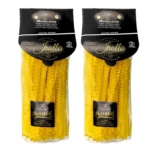 Vista 27 de Sanniti Pasta mixta artesanal sin gluten Ammischiata di Gragnano Importada de Italia, 17.6 oz