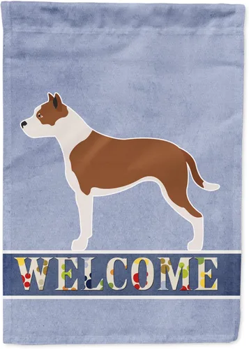 Vista 154 de Caroline's Treasures BB8334GF AIDI Bandera de jardín para perro de montaña del Atlas, bandera de buzón azul, bandera decorativa para patio exterior