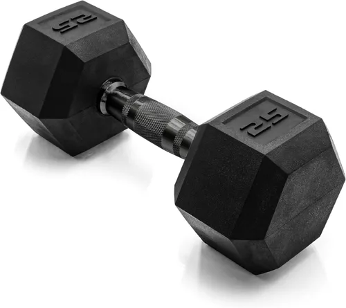 Vista 66 de CAP Barbell Peso de la mancuerna hexagonal recubierta, individual, 10-120 libras, múltiples opciones