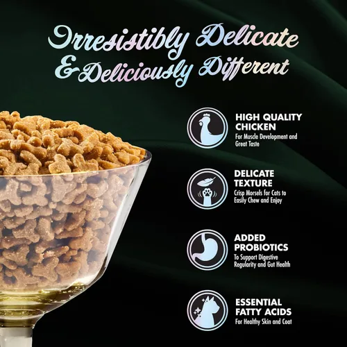 Vista 3 de Fromm PurrSnickitty Chicken Delight - Alimento seco prémium para gatos para todas las etapas de la vida, receta de pollo, 6 onzas