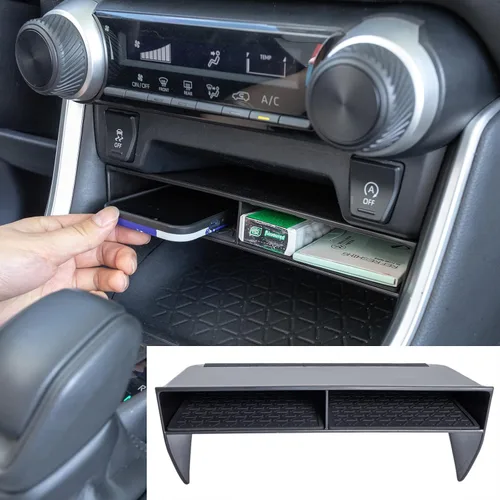 Vista 2 de TOPINSTALL 2025 Nuevo divisor de apertura más amplia compatible con Toyota Rav4 y RAV 4 Prime 2019-2025, organizador de ranura divisor más grande