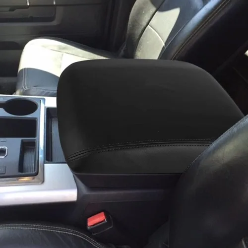 Vista 34 de Funda para el reposabrazos de la consola central, de piel, antiarañazos, de protección, accesorios de decoración interior, para Tesla Model 3 Negro