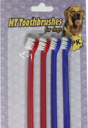 Vista 7 de Pet's Uncle Cepillo de dientes para perros con doble cabeza, cepillo de dientes para mascotas para limpieza de dientes de perro y cuidado dental