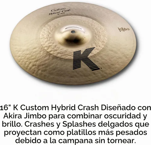 Vista 4 de Zildjian Paquete de platillos híbridos personalizados K1250 K 14/16/18/20
