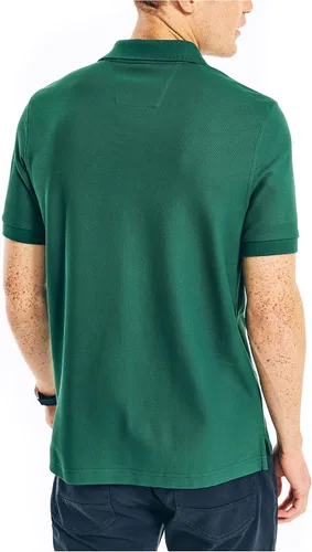 Vista 3 de Nautica Polo de cubierta de rendimiento de ajuste clásico fabricado de forma sostenible para hombre