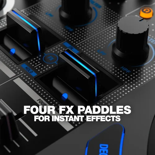 Vista 4 de Reloop Mixon 8 Pro Controlador DJ de 4 canales, negro