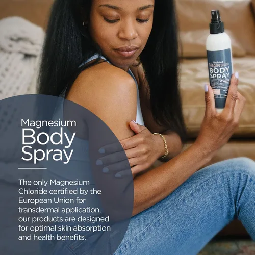 Vista 2 de Spray de magnesio por Living the Good Life Naturally: Spray tópico transdérmico de cloruro de magnesio sin aditivos, para pies y cuerpo