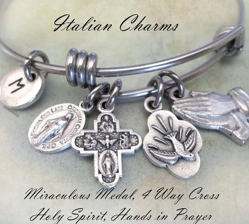 Vista 8 de Pulsera St. Veronica, regalo de confirmación de la patrona