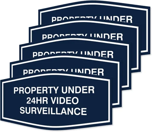 Vista 16 de Fancy Property - Señal de videovigilancia (cámara) de menos de 24 horas (negro) - Pequeño (paquete de 1)