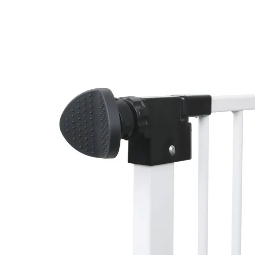 Vista 8 de Paquete de 2 adaptadores de barandilla de puerta de bebé para puertas de escalera montadas a presión, kit de piezas de hardware universal para Negro