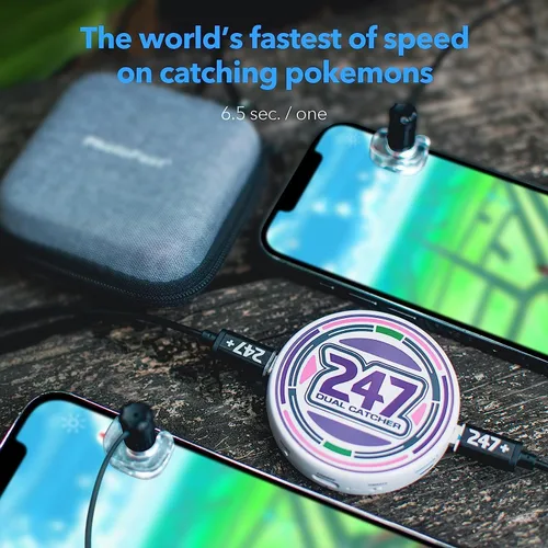 Vista 8 de Mcbazel PhotoFast 247 - Receptor automático dual para Poke mon Go con toque automático, reconexión automática, función de conexión de más de 1 hora