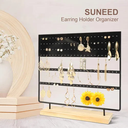 Vista 4 de Suneed - Exhibidor y organizador para aretes, collares y alhajas