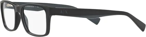Vista 3 de AX ARMANI EXCHANGE Ax3038f Low Bridge Fit - Marco rectangular para gafas graduadas para hombre