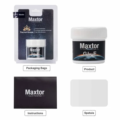 Vista 5 de Maxtor GLE - Pasta térmica de 1.76 oz, pasta disipadora de calor, compuesto de CPU, grasa conductora de calor para procesador de CPU, enfriador