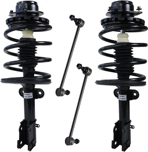 Vista 78 de Detroit Axle - 4 barras estabilizadoras de puntales delanteros para Kia Forte Koup 10-13 12-13 Forte5, puntales y barras estabilizadoras de resorte