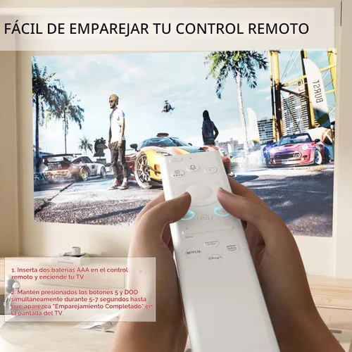 Vista 4 de Reemplazo de control remoto para Samsung Smart TV, control remoto universal para televisores inteligentes de cristal curvado Samsung Frame