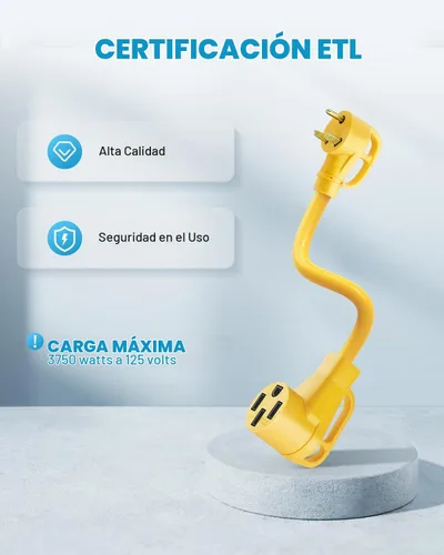 Vista 6 de Kohree Adaptador RV de 30 amperios a 50 amperios
