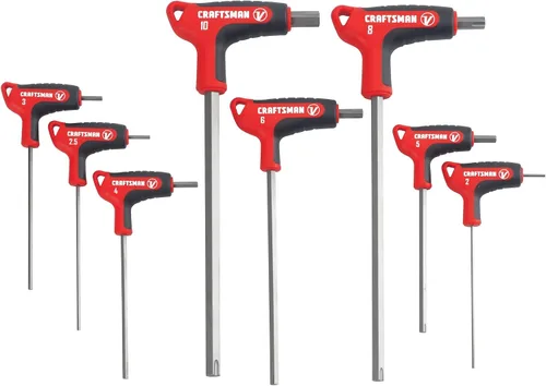 Vista 11 de CRAFTSMAN V-SERIES - Juego Allen de llaves hexagonales, SAE, 9 piezas (CMHT26162V)