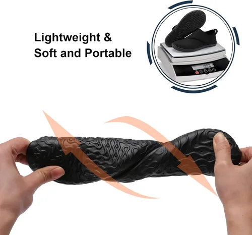 Vista 5 de Spesoul Zapatos acuáticos transpirables de secado rápido para mujer y hombre, calcetines acuáticos suaves para senderismo, natación, playa, surf