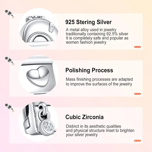 Vista 4 de Annmors - Dije familiar colgante de plata de ley 925 para hermana mamá papá y tía joyas para niñas regalos de cuentas para mujeres pulsera y collar