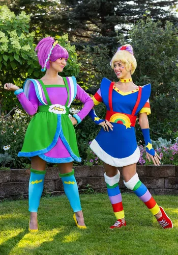 Vista 4 de Disfraz de Stormy Rainbow Brite para Mujer Multicolor