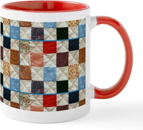 Vista 61 de CafePress I'd Rather Be Quilting Mug Taza de café de cerámica de 11 oz (11.0 fl oz)