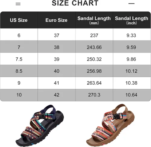 Vista 6 de CAMEL CROWN Women's Hiking Sandals Outdoor Sports Sandals Braided Tape Open Toe Athletics Sandals for Summer Walking