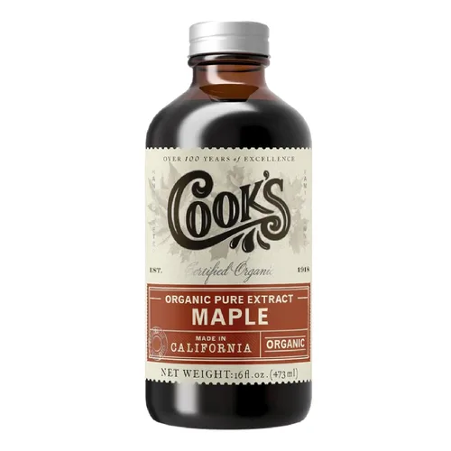 Vista 125 de Cook's, Sabor puro de vainilla sin alcohol, para cocinar, hornear, postres, extracto alternativo de vainilla de Madagascar sin alcohol, 8 onzas