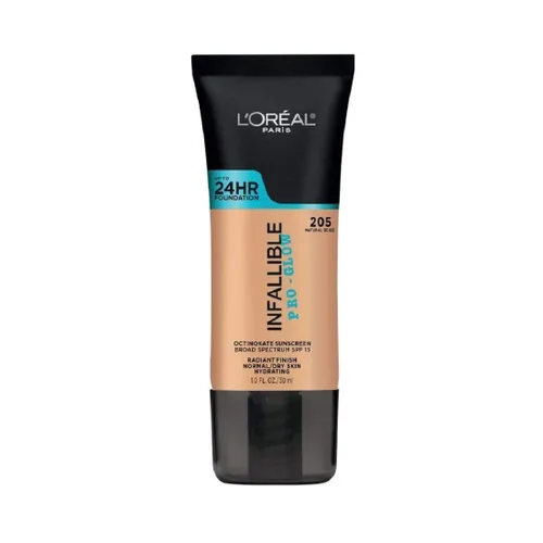 Vista 7 de L'Oreal Paris Base de maquillaje Infallible Pro-Glow hasta 24 horas, Creme Cafe, 1 onza líquida.