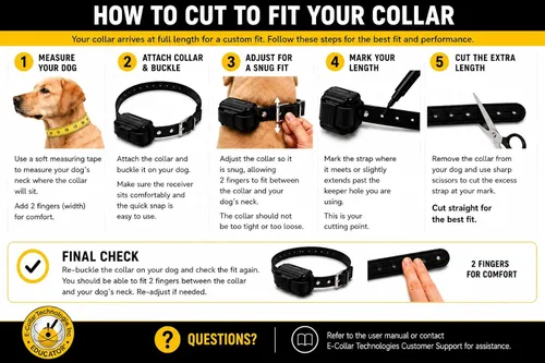 Vista 3 de E-Collar Educator - Correa elástica para perro de 1 pulgada, color negro