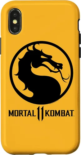 Vista 5 de Mortal Kombat 11 Dragon Black Logo Case for iPhone 17