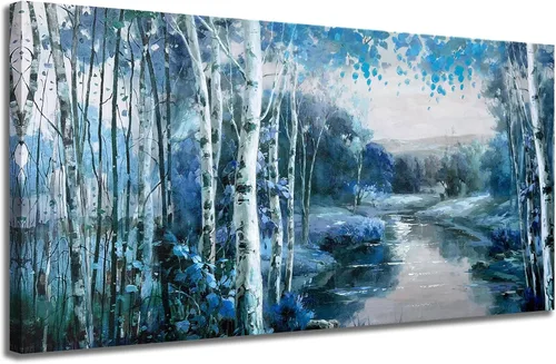Vista 24 de Arjun Lienzo decorativo para pared, diseño de lago y montaña, cielo, naturaleza, paisaje, barco, ilustración, pintura escénica moderna, enmarcada