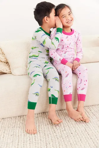 Vista 3 de Moon and Back Conjunto de pijama de manga larga de algodón orgánico para bebé, 2