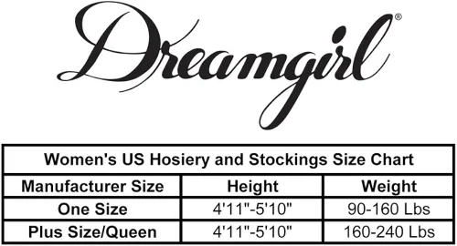 Vista 6 de Dreamgirl Medias transparentes para mujer con encaje en contraste y lazo