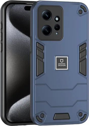 Vista 99 de Funda compatible con Redmi A1, compatible con Redmi A2 2 en 1 [PC dura + TPU], funda de teléfono negra