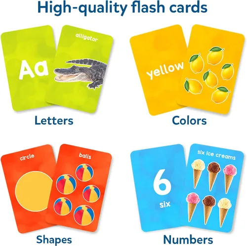 Vista 2 de Skillmatics - Tarjetas flash para niños pequeños - Letras, números