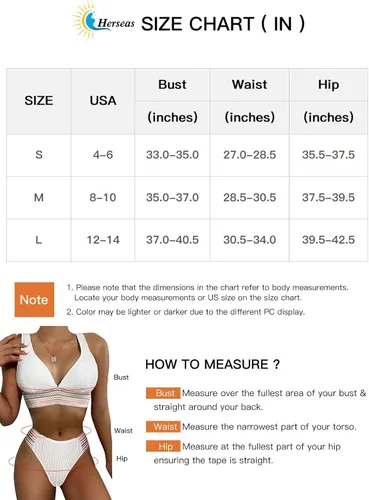 Vista 7 de Herseas Traje de baño de 2 piezas para mujer, con bloque de color, cuello en V, acanalado, panel cheurón
