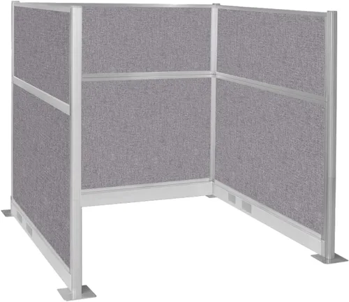 Vista 38 de Versare Cubículo eléctrico de panel silencioso preconfigurado Paredes divisoras de estación de trabajo Paneles de privacidad para cubículos Gris