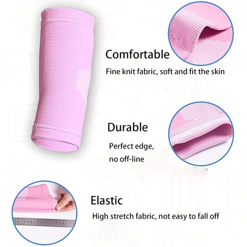 Vista 2 de Protector de brazo para niños, coderas de compresión, coderas para niños, protección para el codo para ciclismo, deportes, baloncesto, voleibol
