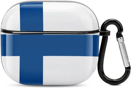 Vista 31 de Lesotho Flag - Funda protectora de cuerpo completo para auriculares Bluetooth para AirPods 3, funda para auriculares con llavero