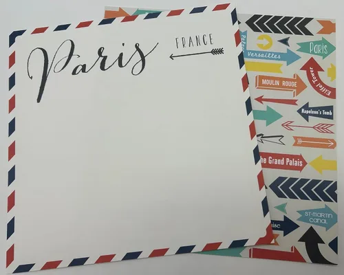 Vista 3 de Scrapbook Customs Kit de álbumes de recortes de papel y pegatinas temáticos Paris City Memories