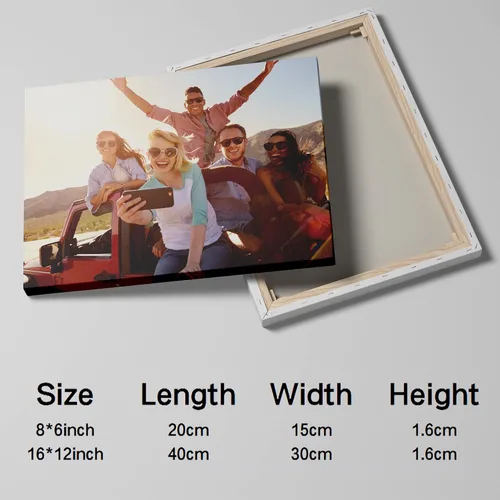 Vista 3 de Chexin Impresiones en lienzo personalizadas con tus fotos, marco, carteles, arte de pared para estética, sala de estar, boda, bebé, mascota, imagen